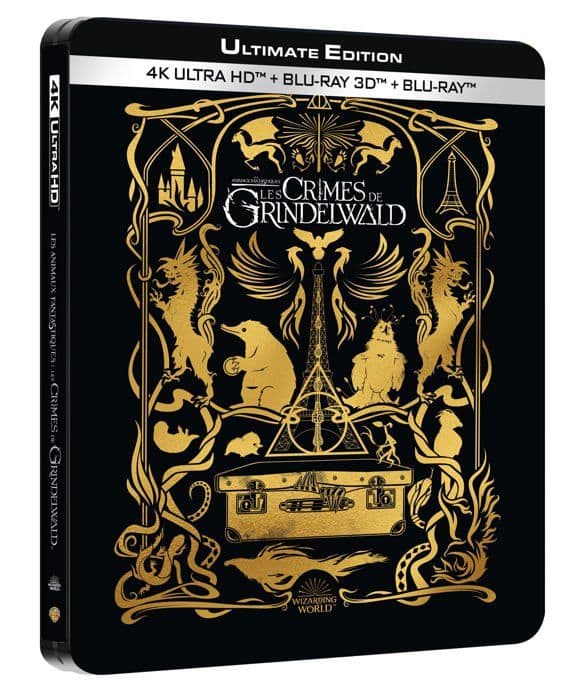 Blu-ray film Wbs Fantastic Beasts 2: The Crimes of Grindelwald Steelbook Blu-ray 4K Ultra HD