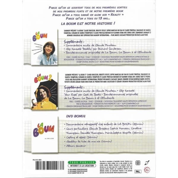 Box med 3 DVD-skivor: LA BOUM och LA BOUM 2 - Filmer av Claude Pinoteau