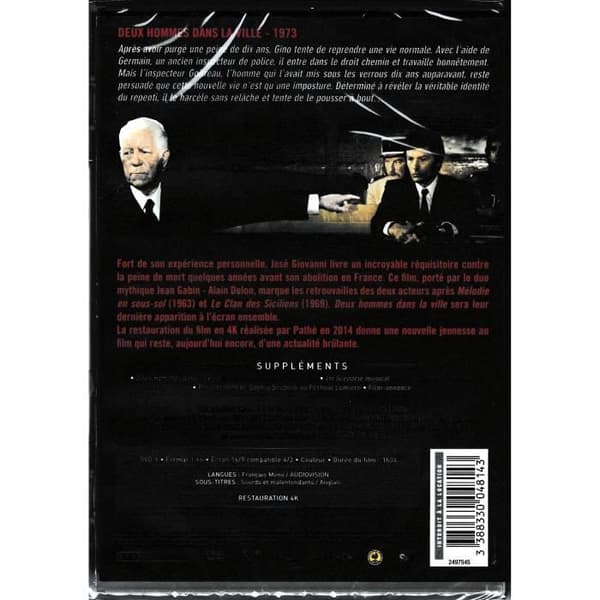 DVD - (2) Two Men in the City [ Jean Gabin, Alain Delon ]