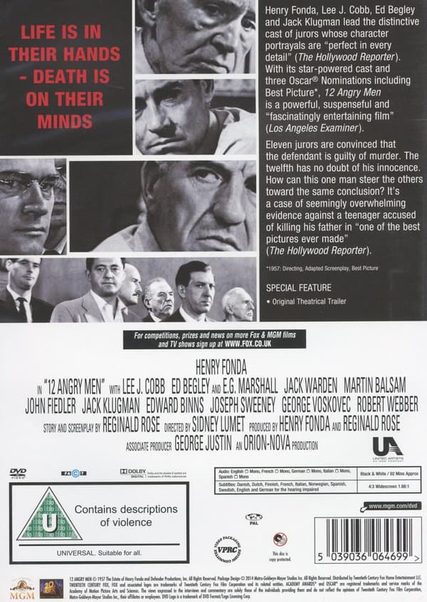 12 edsvurna män (DVD)