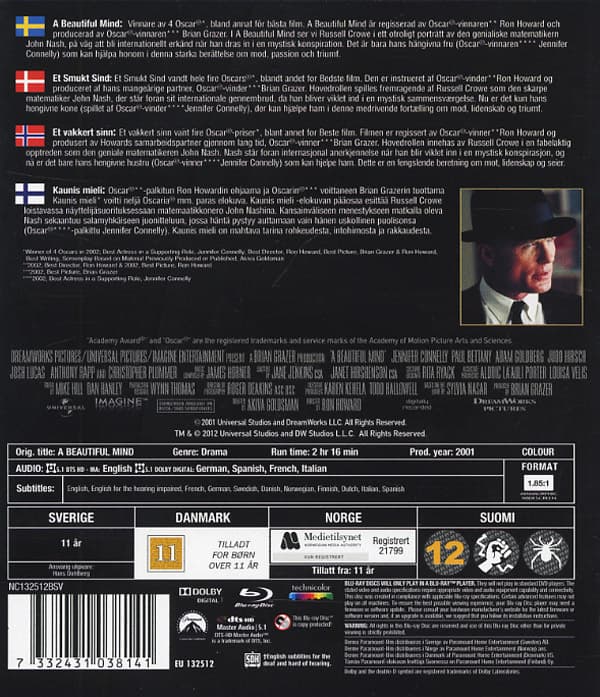 A beautiful mind (Blu-ray)