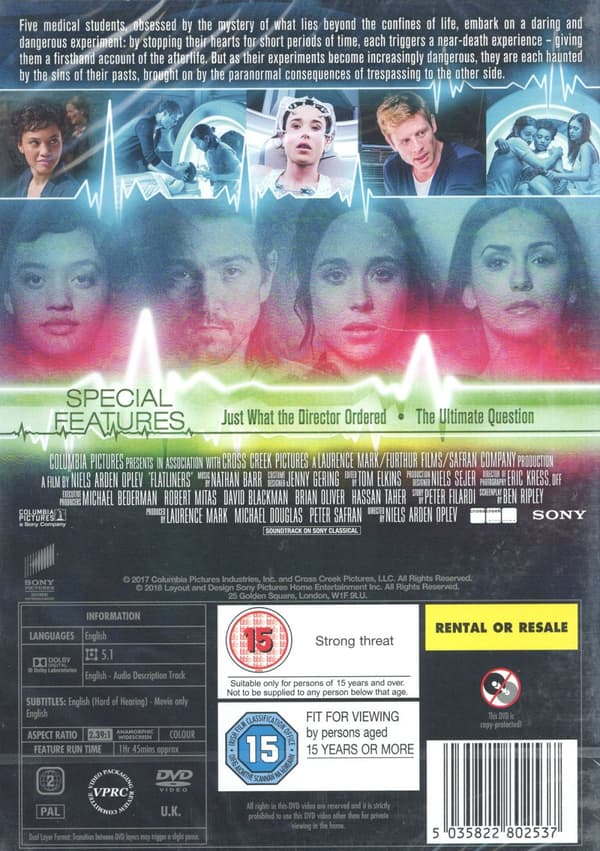 Flatliners (Ej svensk text) (DVD)
