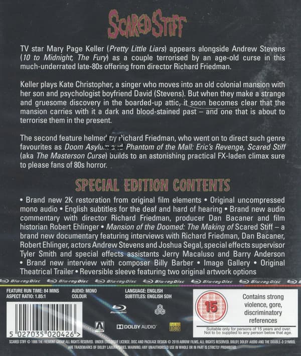 Scared Stiff (Ej svensk text) (Blu-ray)