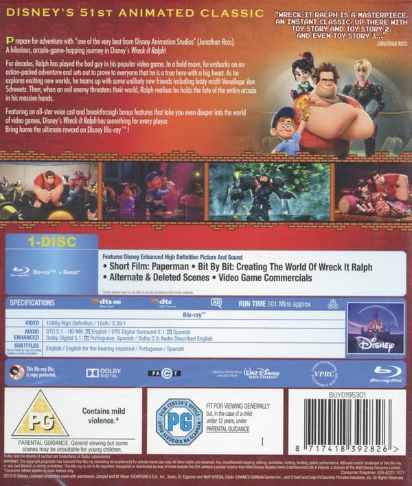 Röjar-Ralf (Ej svensk text/tal) (Blu-ray)