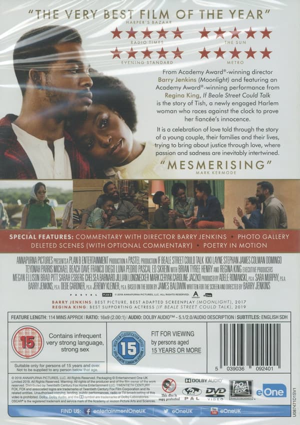 If Beale Street could talk (Ej svensk text) (DVD)
