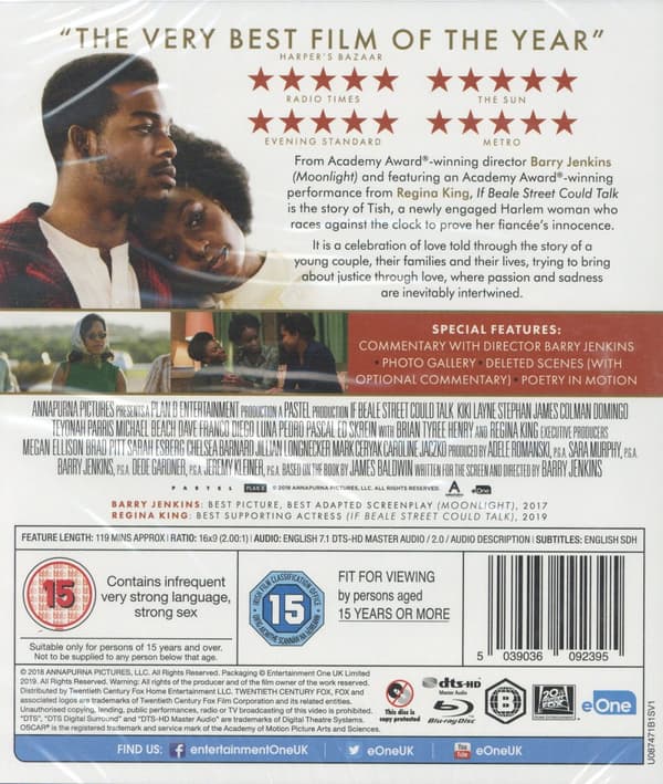 If Beale Street could talk (Ej svensk text) (Blu-ray)