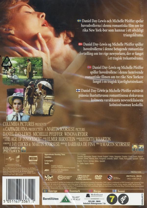 Oskuldens tid (1993) (DVD)