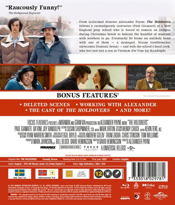 The Holdovers (Ej svensk text) (Blu-ray)