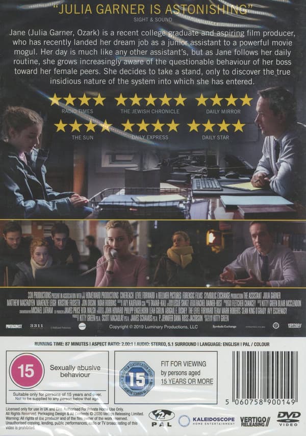 The Assistant (Ej svensk text) (DVD)
