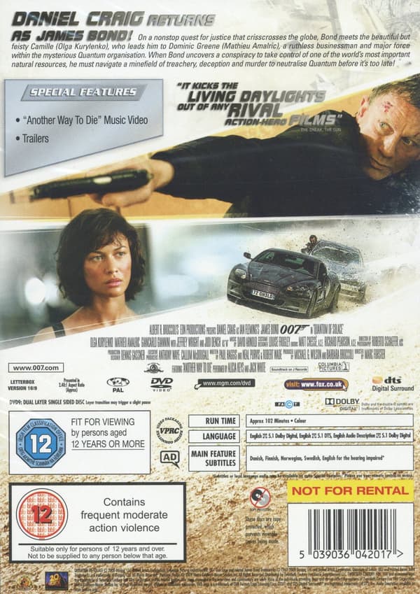 James Bond / Quantum of Solace (DVD)