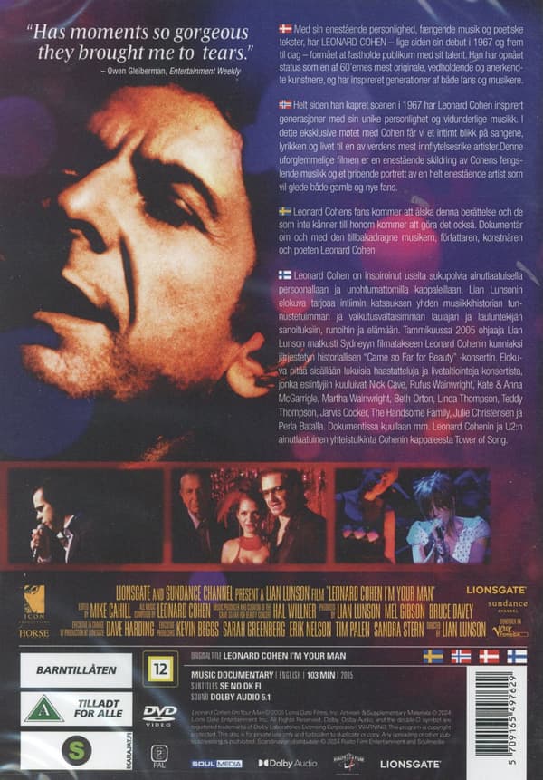 Leonard Cohen - I am your man (DVD)