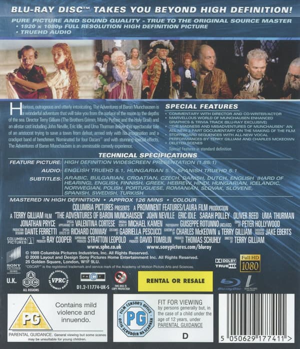 Baron Münchausens äventyr (Blu-ray)