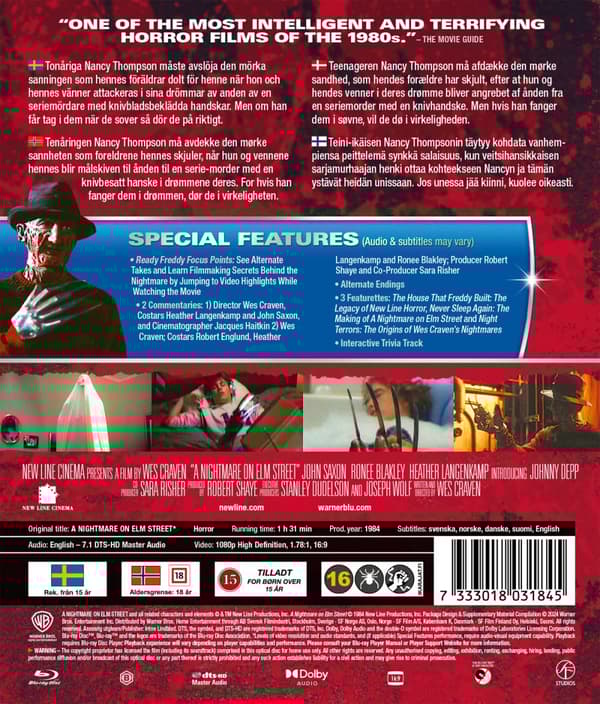 Terror på Elm Street 1 (Blu-ray)