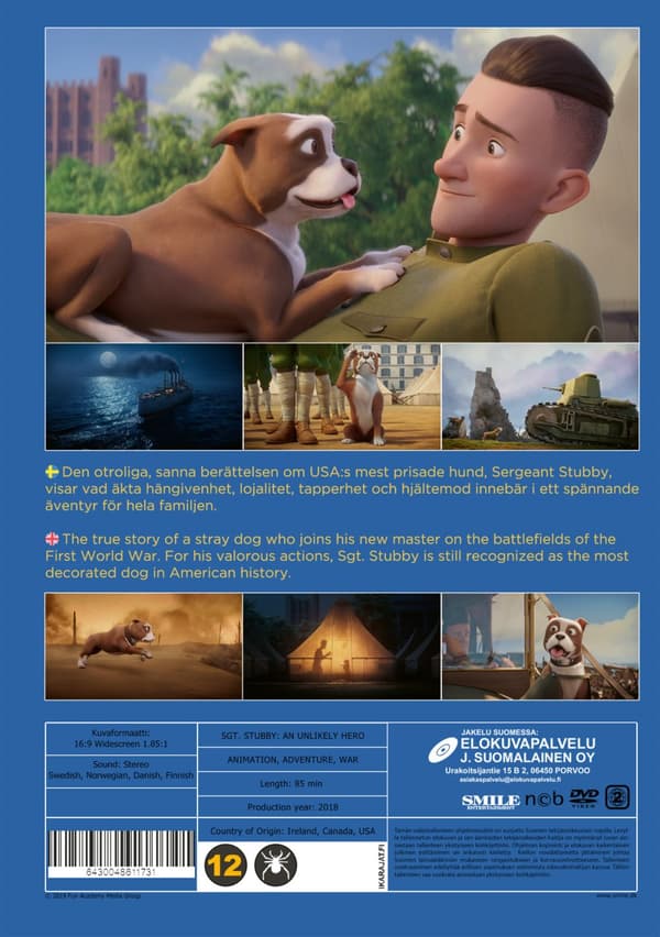 Sergeant Stubby: En osannolik hjälte (DVD)