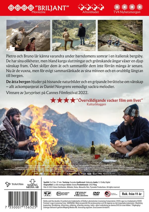 De åtta bergen (DVD)