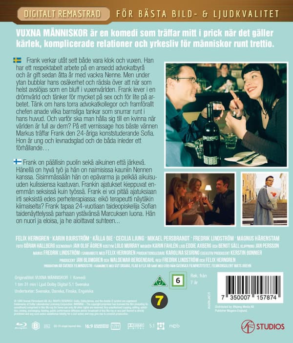 Vuxna människor - Digitalt remastrad (Blu-ray)