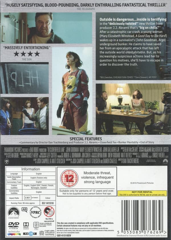 10 Cloverfield Lane (DVD)