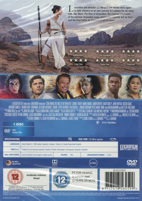 Star Wars 9 - The rise of Skywalker (DVD)