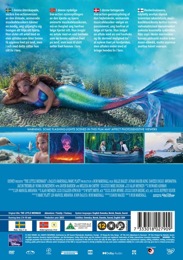 Den lilla sjöjungfrun 2023 (DVD)