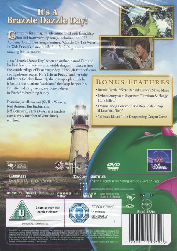 Peter och draken Elliott (Ej svensk text/tal) (DVD)