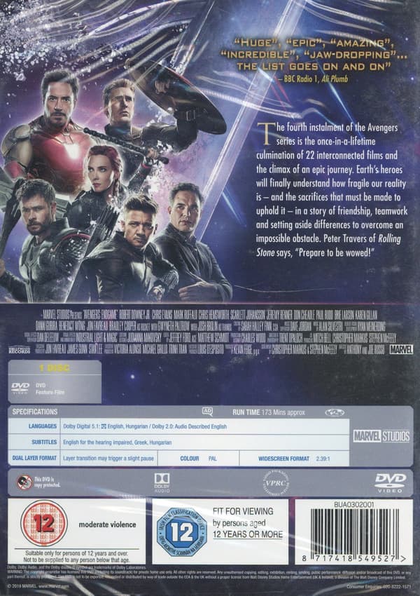 Avengers 4 / Endgame (DVD)