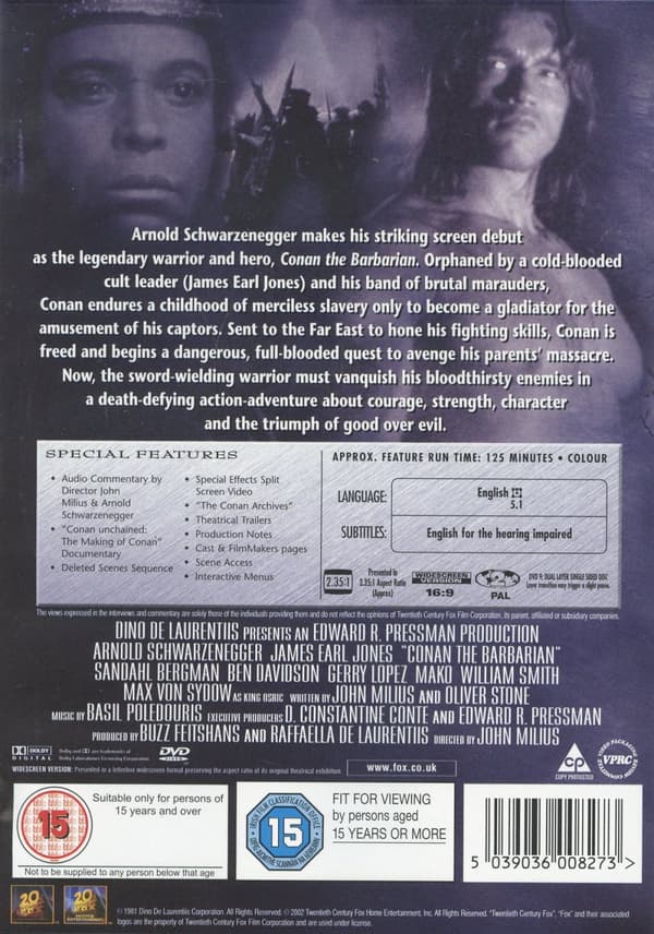 Conan Barbaren / S.E. (Ej svensk text) (DVD)