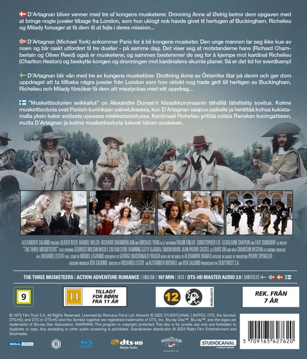 De tre musketörerna (1973) - Remastrad (Blu-ray)
