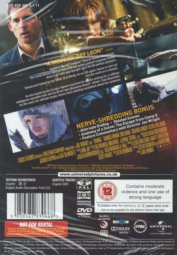 Hanna (Ej svensk text) (DVD)