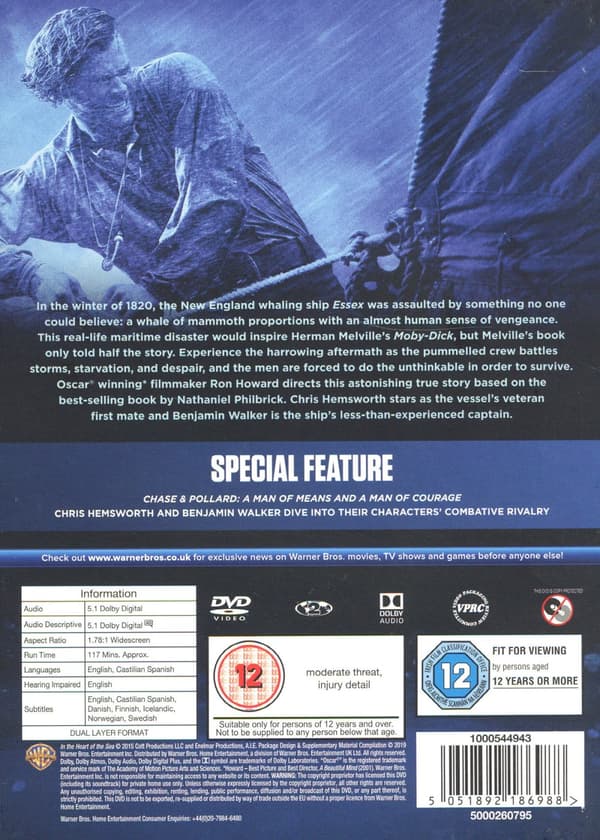 In the heart of the sea (DVD)