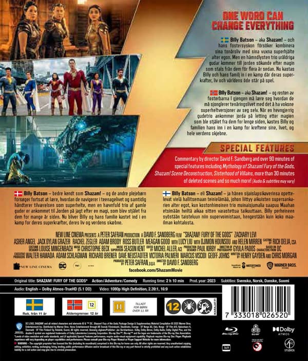Shazam! Fury of the Gods (Blu-ray)