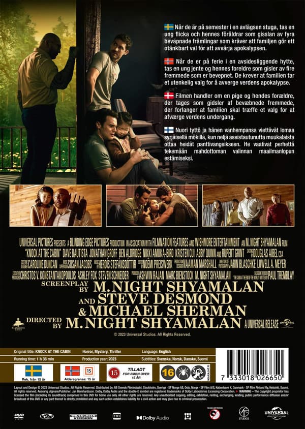 Knock at the cabin (DVD)