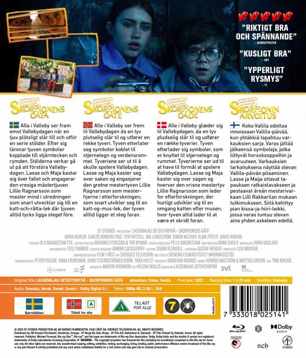 LasseMajas detektivbyrå: Skorpionens gåta (Blu-ray)