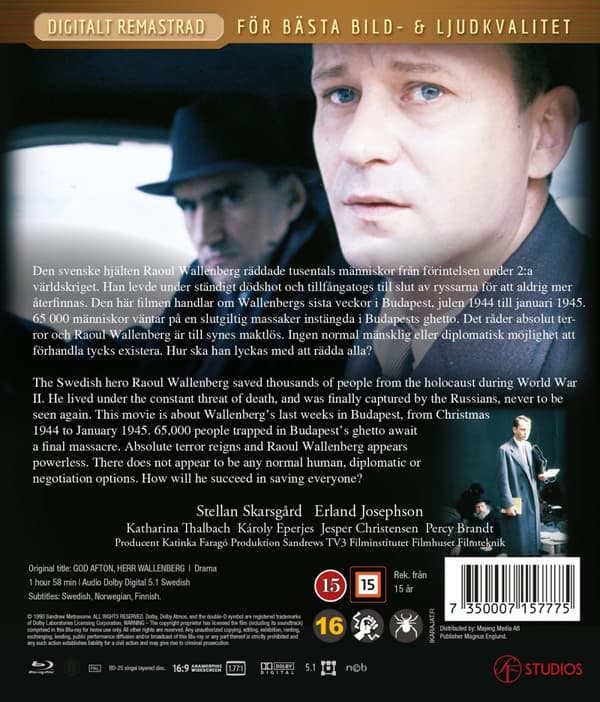 God afton Herr Wallenberg - Digitalt remastrad (Blu-ray)