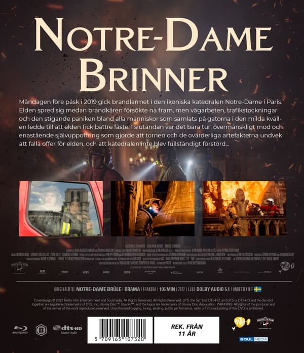 Notre-Dame brinner (Blu-ray)