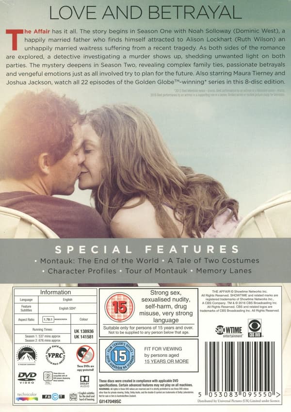 The Affair / Säsong 1+2 (Ej svensk text) (8 DVD)