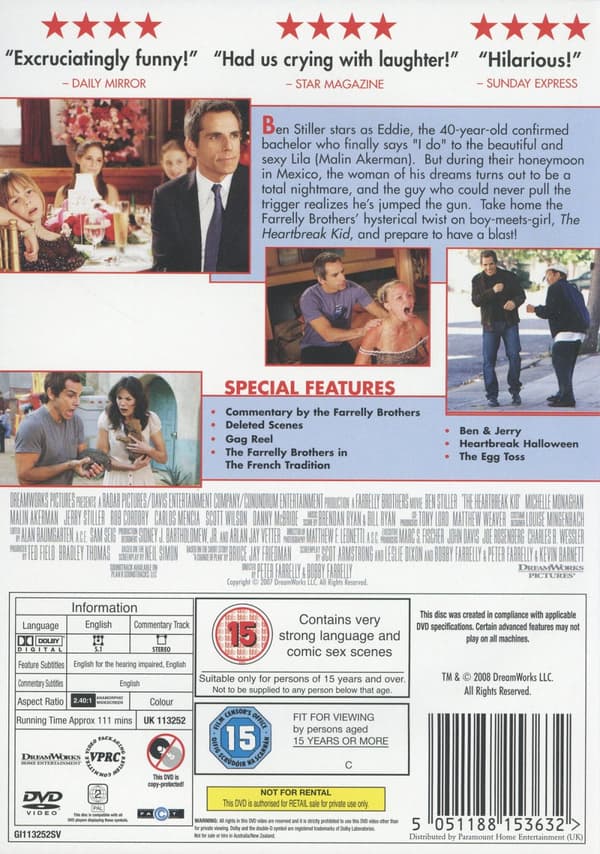 Heartbreak Kid (Ej svensk text) (DVD)