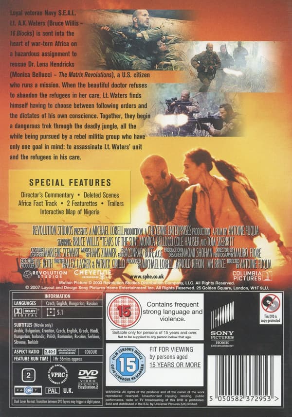 Tears of the sun (Ej svensk text) (DVD)