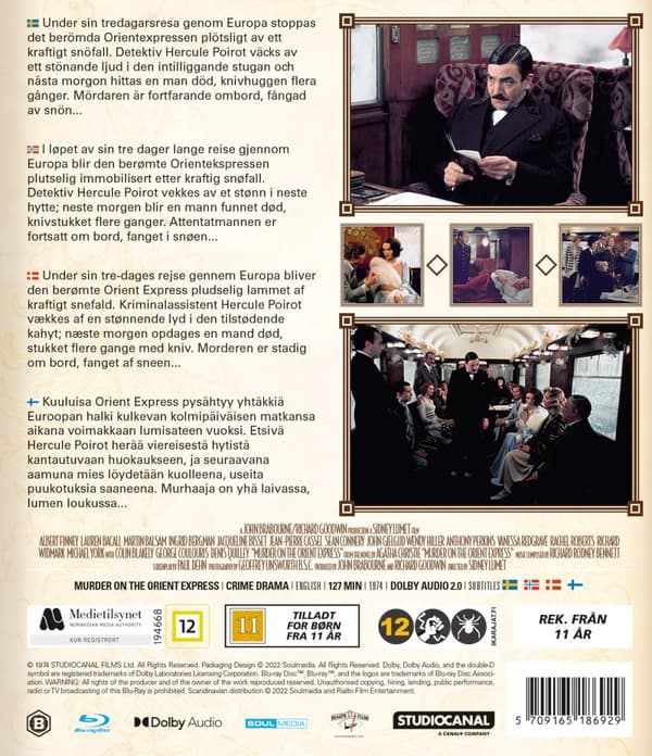 Mordet på Orientexpressen (1974) (Blu-ray)