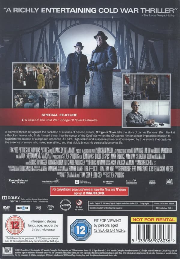 Spionernas bro (Ej svensk text) (DVD)