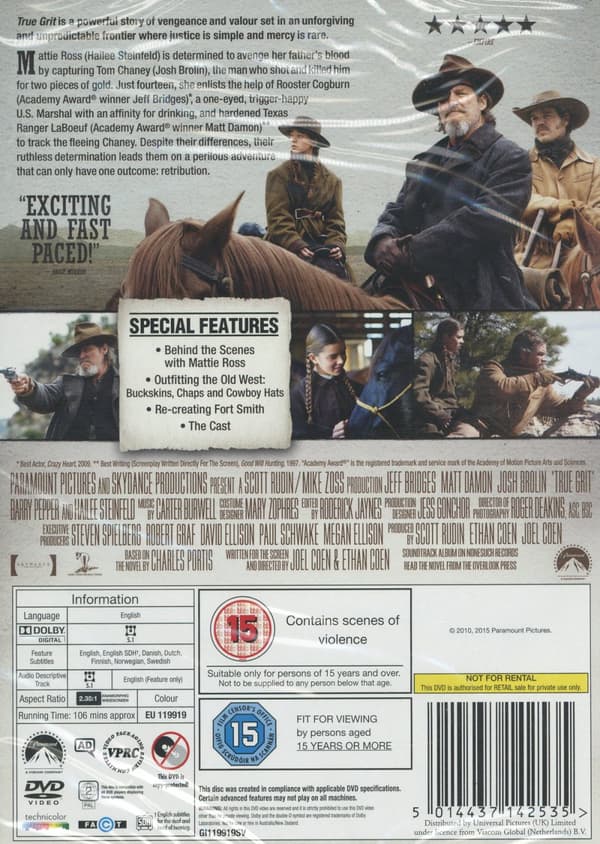 True grit (2010) (DVD)