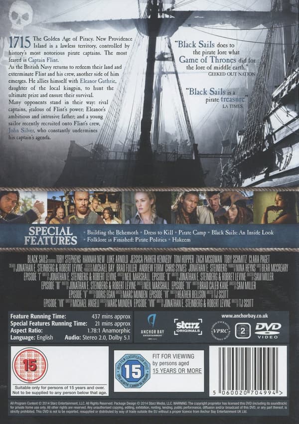 Black Sails / Säsong 1 (Ej svensk text) (3 DVD)