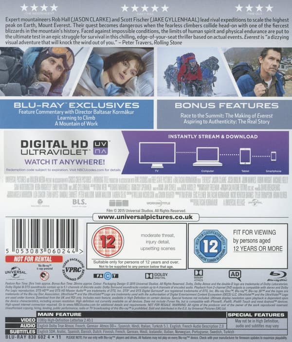 Everest (Blu-ray)