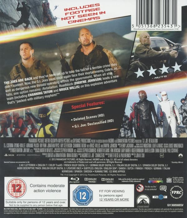 G.I. Joe / Retaliation (Extended) (Blu-ray)