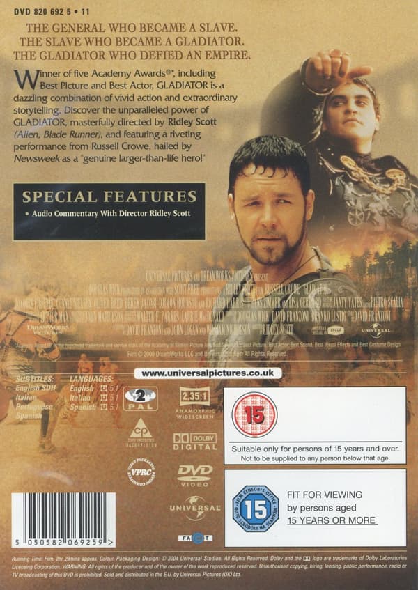 Gladiator (Ej svensk text) (DVD)