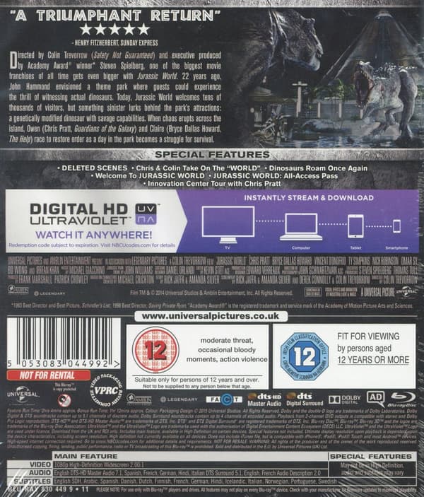 Jurassic World (Blu-ray)