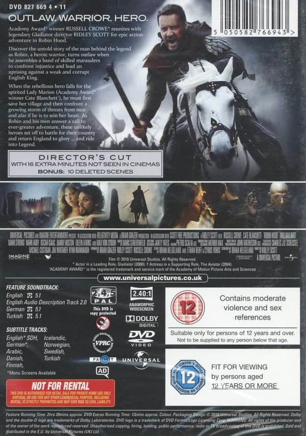 Robin Hood (2010) / Director's cut (DVD)