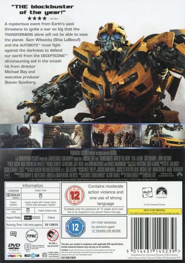 Transformers 3 - Dark of the moon (DVD)