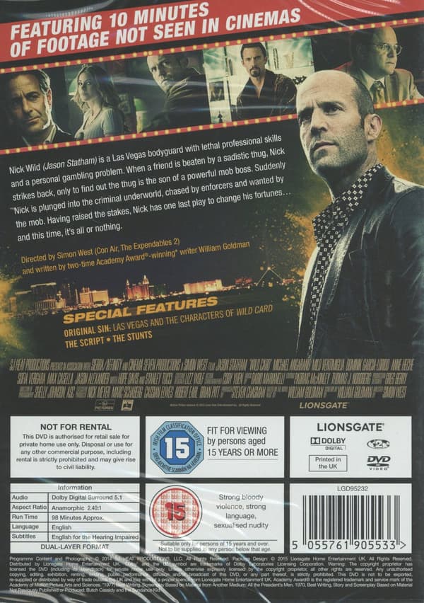 Wild Card / Extended Edition (Ej svensk text) (DVD)