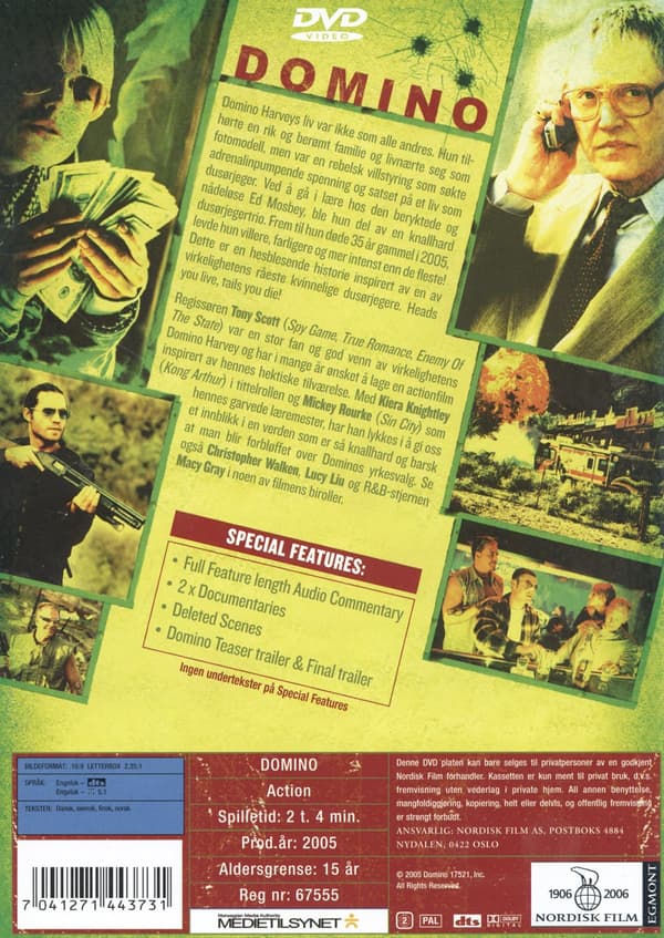 Domino (Norskt omslag/Sv text) (DVD)