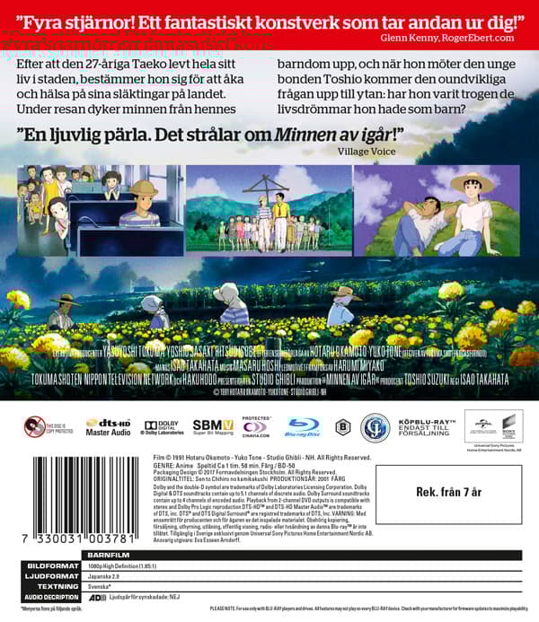 Minnen av igår (Blu-ray)